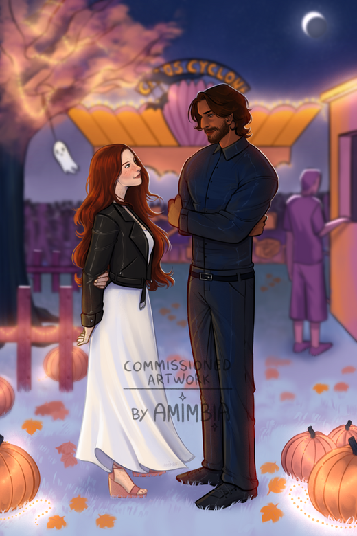 Commissioned artwork by author L. L. Campbell