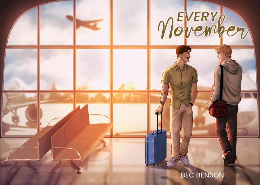Wraparound cover design and illustration for author Bec Benson