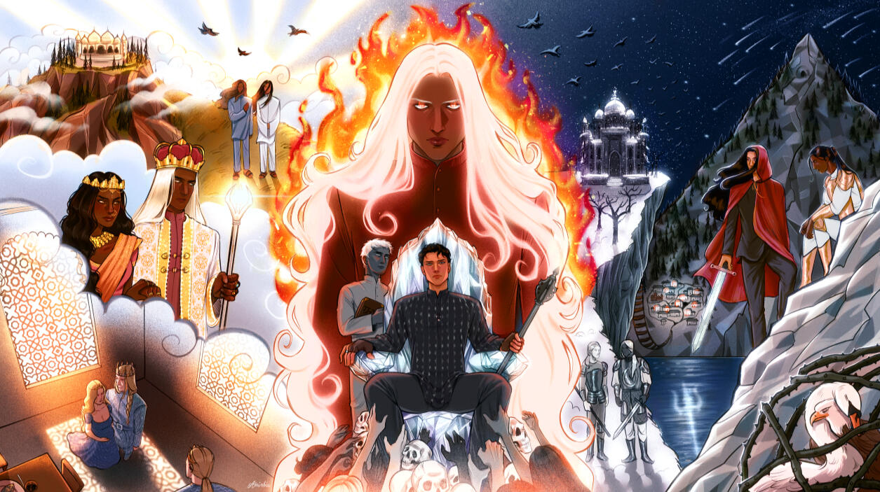 Artwork inspired by the Triloka series by Avery Hendrex