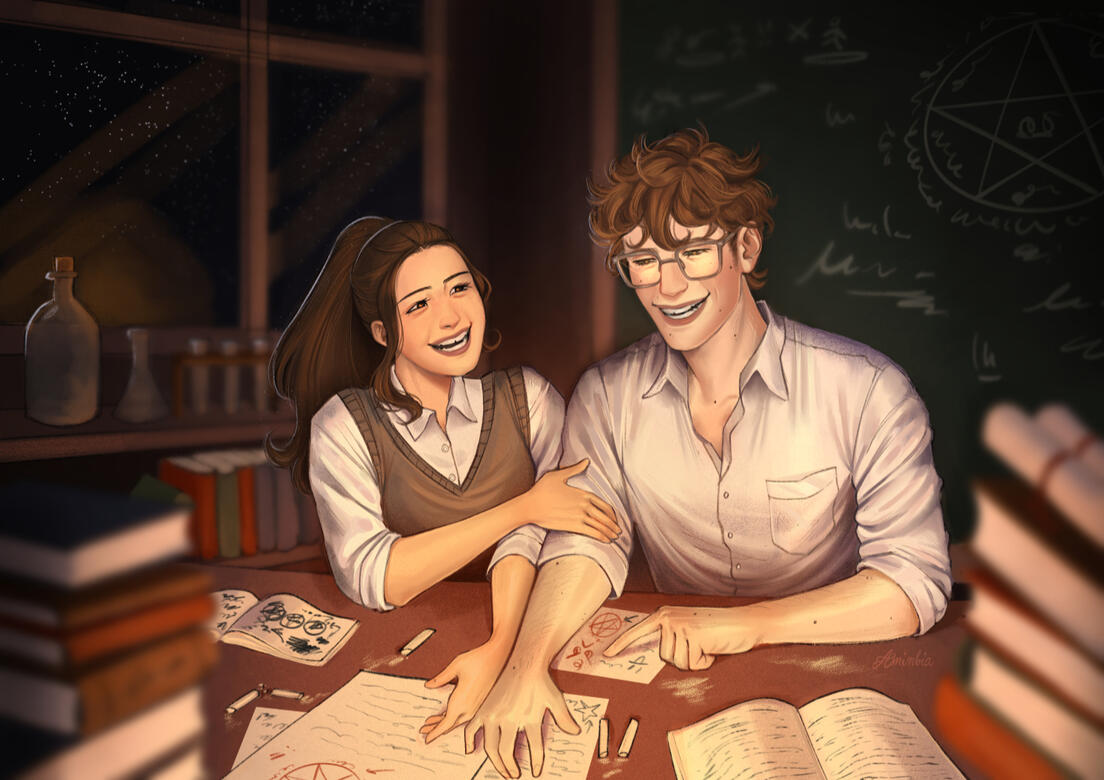 Fan artwork inspired by Katabasis by R.F. Kuang