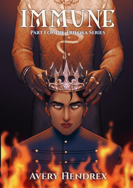 Fan Cover for the book "Immune" by Avery Hendrex