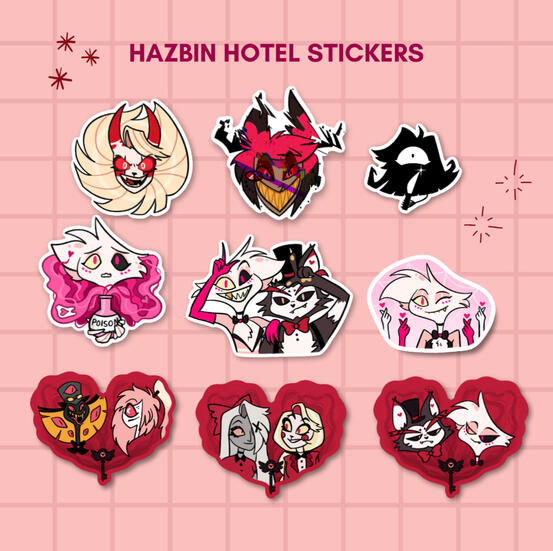 Hazbin Hotel stickers Hazbin Hotel stickers